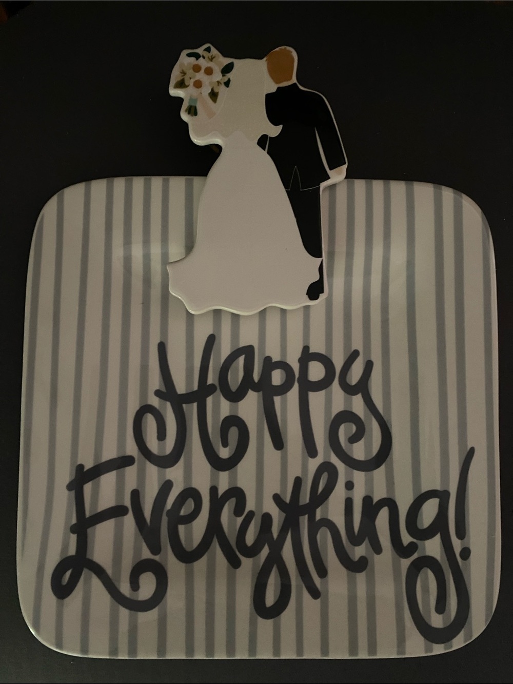 'Happy Everything' by Laura Johnson - Bride & Groom Platter & Attachment $84
